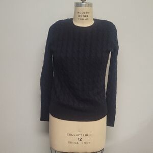GAP Dark Blue Cable Knit Women's Sweater